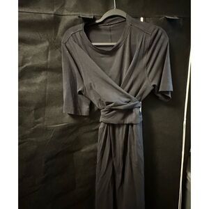 Beautiful Super Soft Black Lululemon wrap dress , woman’s size 8  I paid $167.24